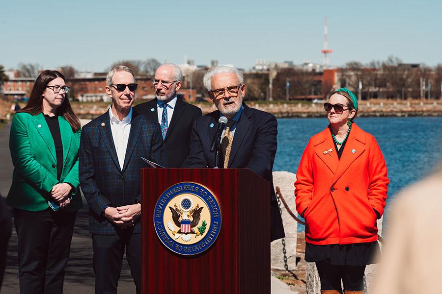 Chancellor speaks at $1M funding event with Congressman Lynch